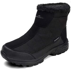 Silent Care Fur Lined Winter Boots Waterproof Reflective Zippers